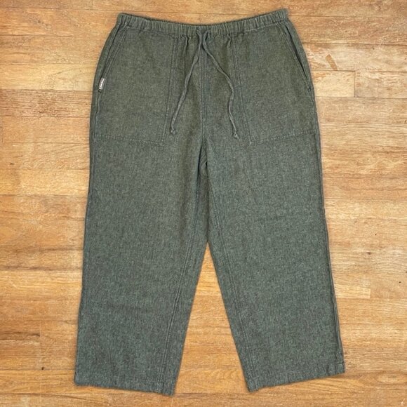 Vintage Linen/Cotton Capris Size Small/Medium 27-30" Waist 1990s Cropped Pants - Picture 1 of 4